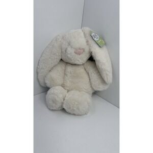 Spark White Long Ear Bunny Easter Plush 14" Stuffed Animal Bean Bag